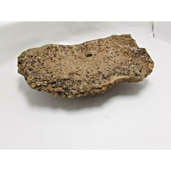 Drilled lichen stone Rock Natural Rustic Patio Tiki Lamp Craft Colorado - Picture 2 of 9